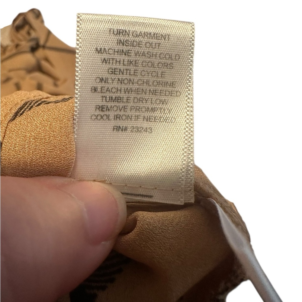 Tan Plaid Women's Top - Picture 11 of 13